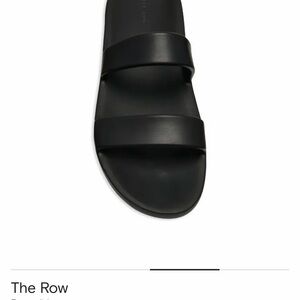 The Row Black Foam Rubber Slide—size 38